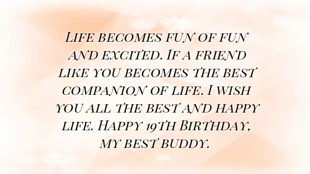 Happy Birthday 19 Years Happy Birthday 19 Years