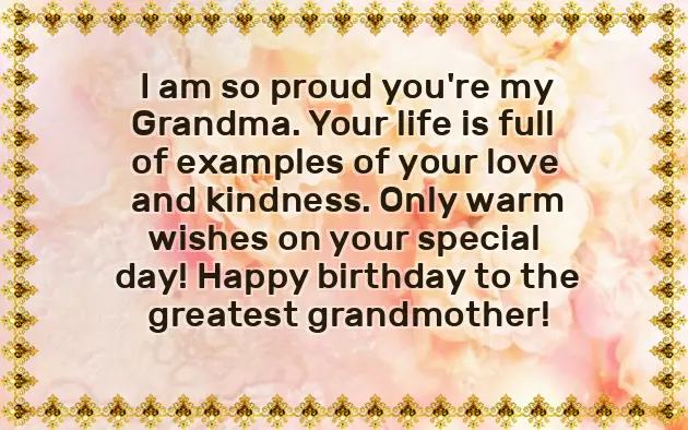 Birthday Wishes To Grandma