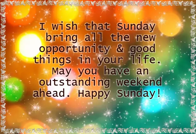 Sunday Blessings And Greetings