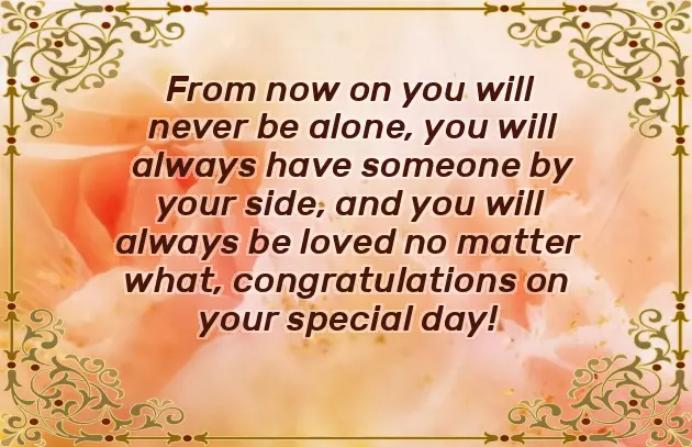 Congratulations For New Married Life