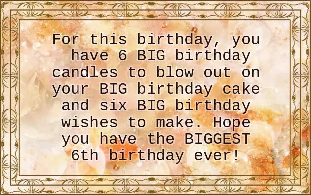Happy Birthday Message To 6 Year Girl Happy Birthday Message To 6 Year Girl