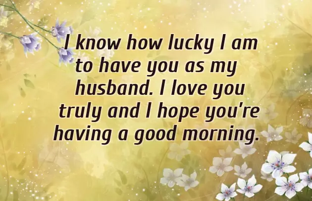 Morning Message Of Love