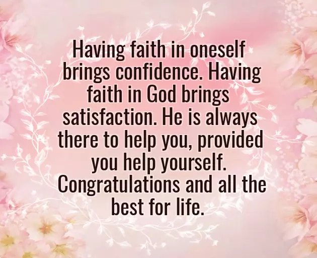 Religious Graduation Message