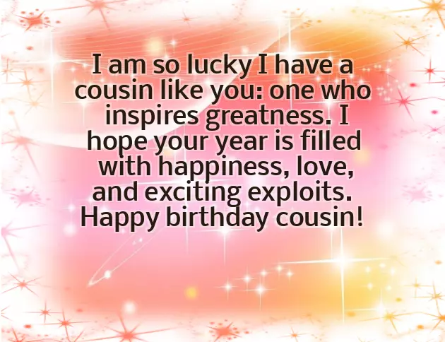 Happy Birthday For A Male Cousin
