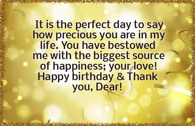 Birthday Thanking Words Birthday Thanking Words