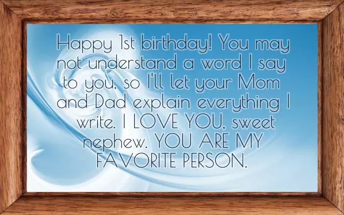 Wishing First Birthday To Baby Girl