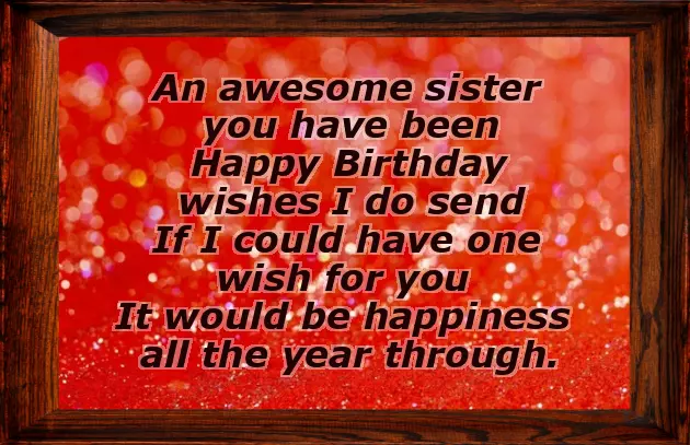 Happy Birthday Sister With Name