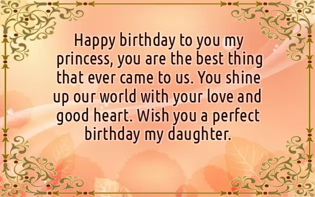 Happy Birthday Wishes For My Princess Daughter