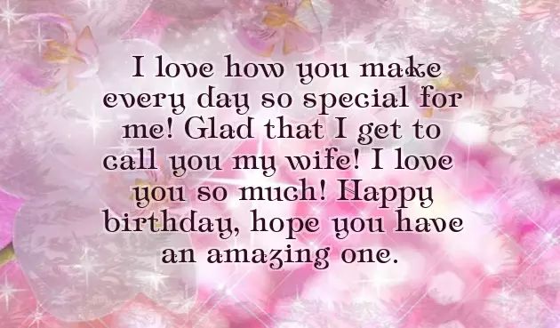 Birthday Text For My Wife
