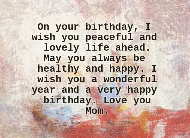 Happy Birthday To Best Mom