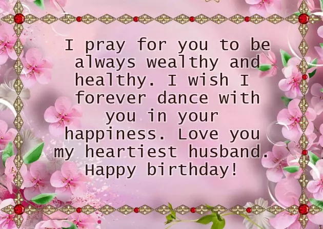 Bday Message For Hubby