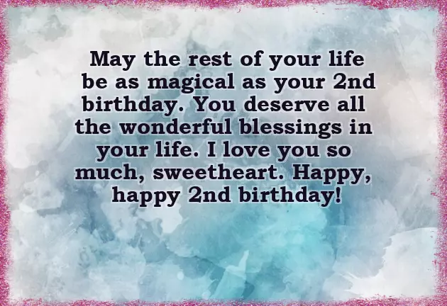 Birthday Wishes For Boy 2 Years