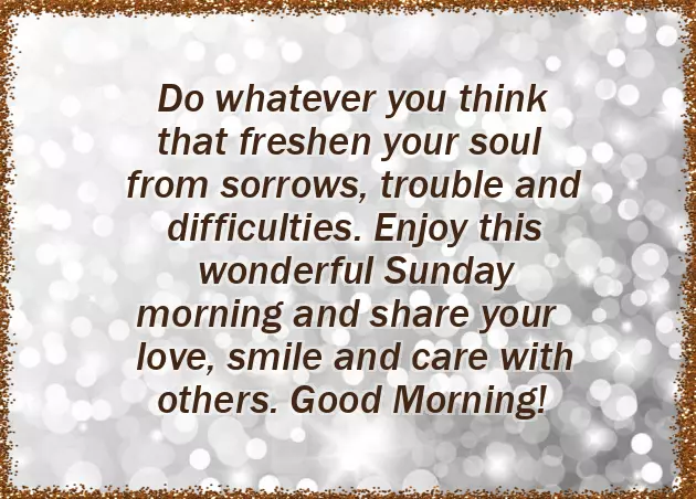 Good Morning Sunday Text