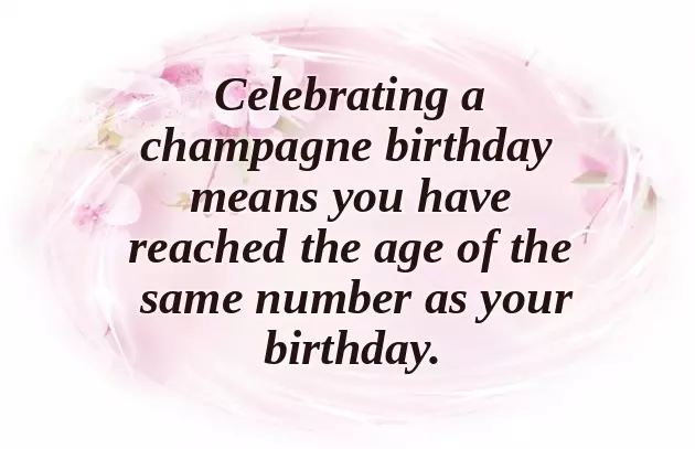 Champagne Birthday Champagne Birthday