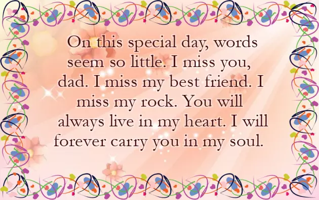 Papa In Heaven Birthday Quotes