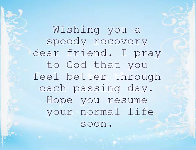 Get Well Wishes For A Friend