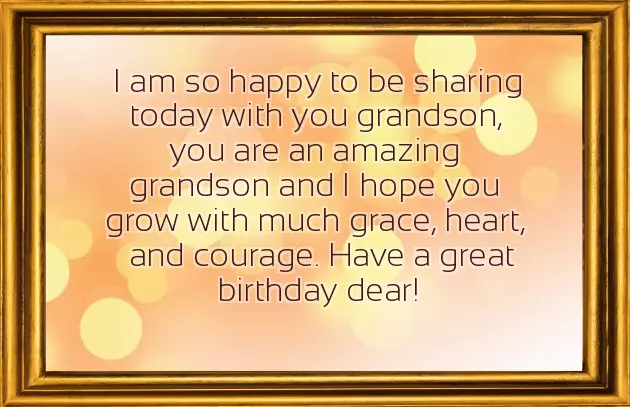 Birthday Msg For Grandson