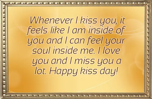 Kiss Day Wishes For Girlfriend