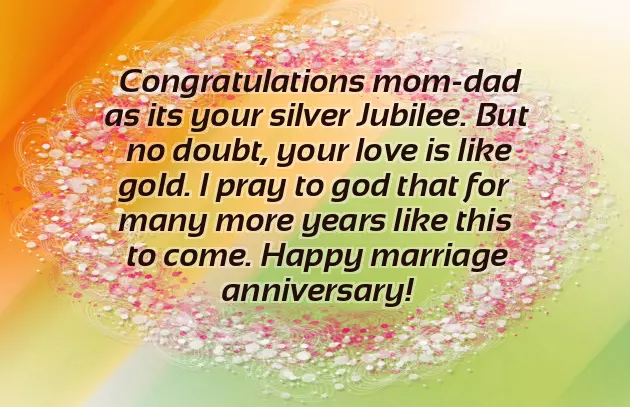 Wishes On 25Th Anniversary