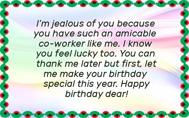 Happy Birthday Coworker Funny