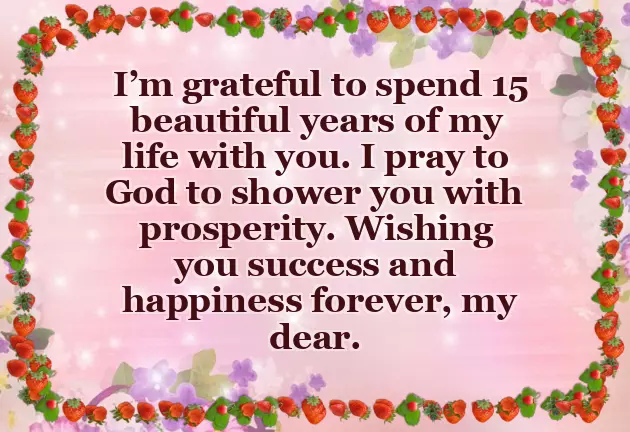 15 Year Anniversary Quotes For Husband