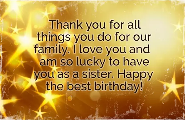 Birthday Wishes Sweet Sister