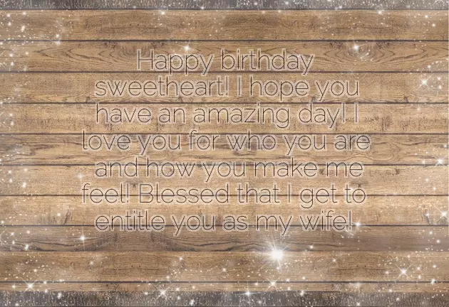 Sample Birthday Wishes For Wife