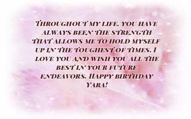 Happy Birthday Yara Quotes