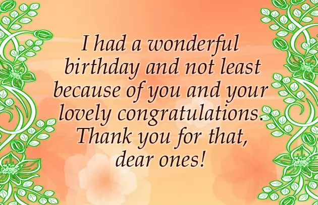 Thanks To A Friend For Birthday Wishes