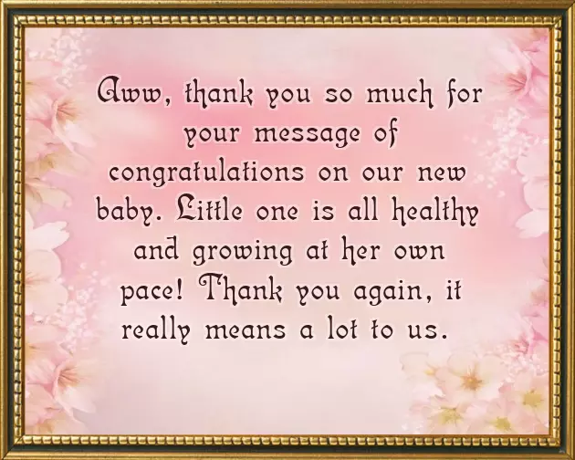 Congrats For The Baby Born