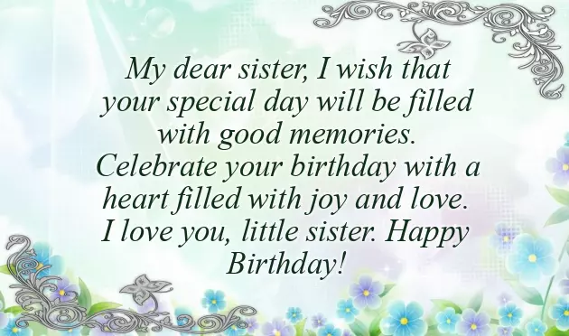 Good Wishes For Birthday Sister Good Wishes For Birthday Sister