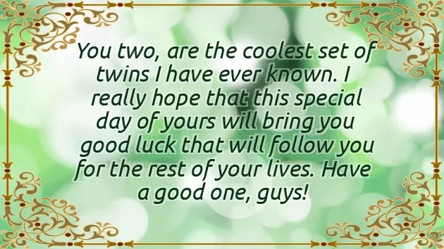 Twin Girls Birthday Wishes