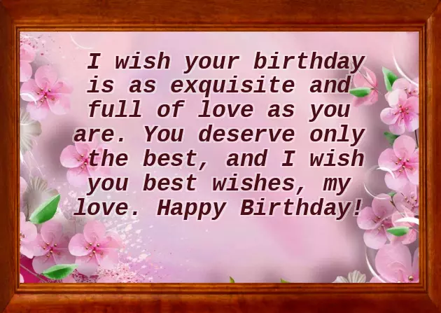 Birthday Wishes To A New Girlfriend