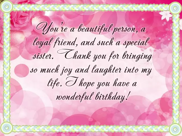 Birthday Wishes For A Sweet Sister Birthday Wishes For A Sweet Sister
