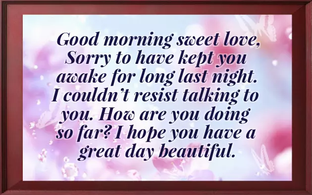 Good Morning Darling Wishes