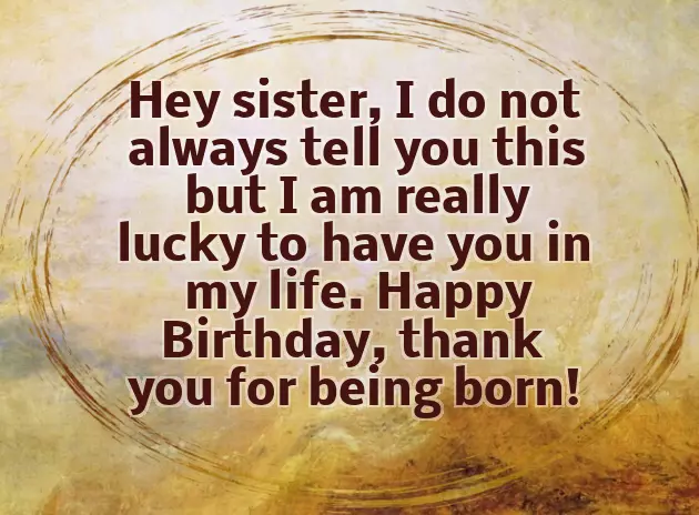 Birthday Wishes For Sister Simple