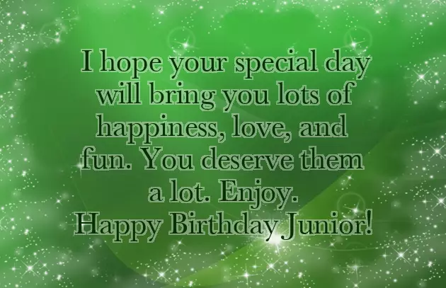 Happy Birthday Wishes To My Junior Brother