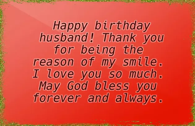 Happy Birthday Wonderful Husband