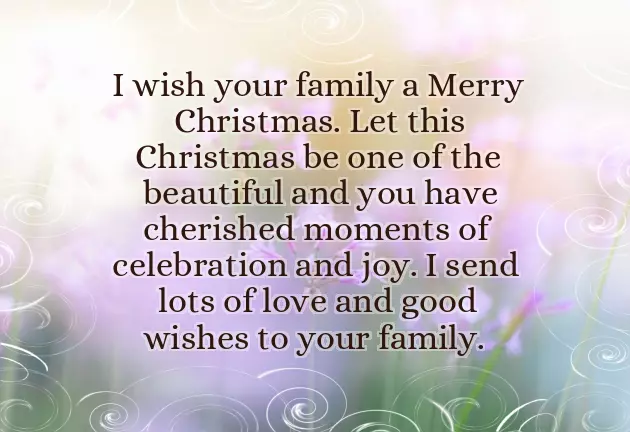 Wishing Your Family A Merry Christmas Wishing Your Family A Merry Christmas