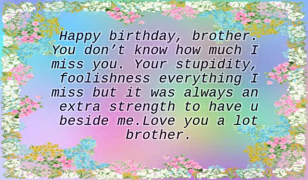 Happy Birthday To Blood Brother