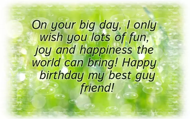 Happy Birthday To Best Friend Male