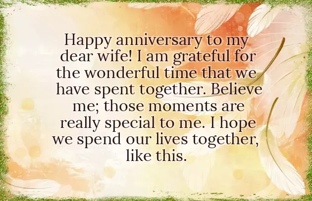 Wedding Anniversary Wife Wishes