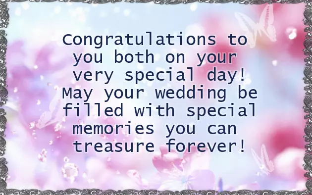 Short Wedding Greetings
