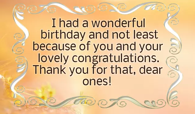 Thanks Message For Birthday Wishes