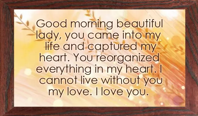 A Morning Love Message