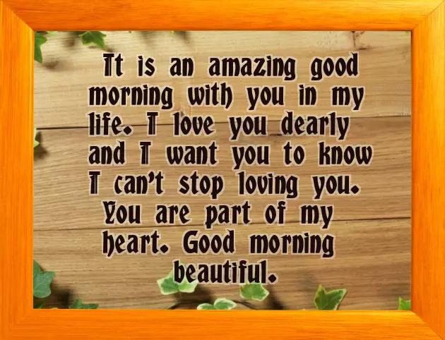 A Morning Love Message