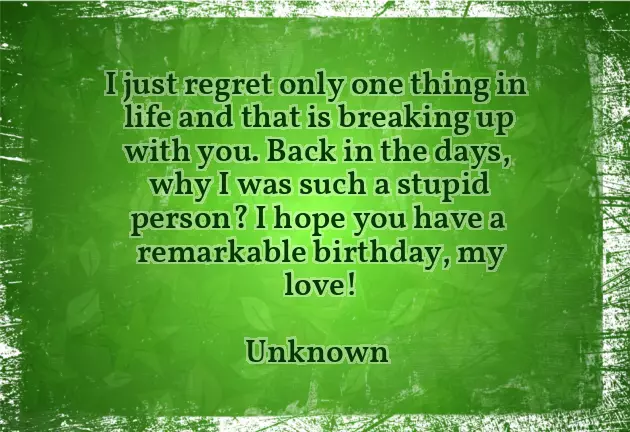 Heart Touching Birthday Wishes For Ex Girlfriend