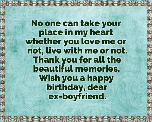 Saying Happy Birthday To An Ex
