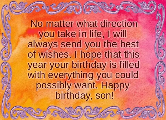 Unique Birthday Wishes For Son