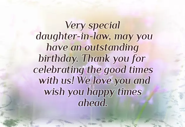 Daughter In Law Birthday